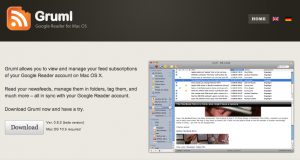(01) Gruml | Google Reader for Mac OS